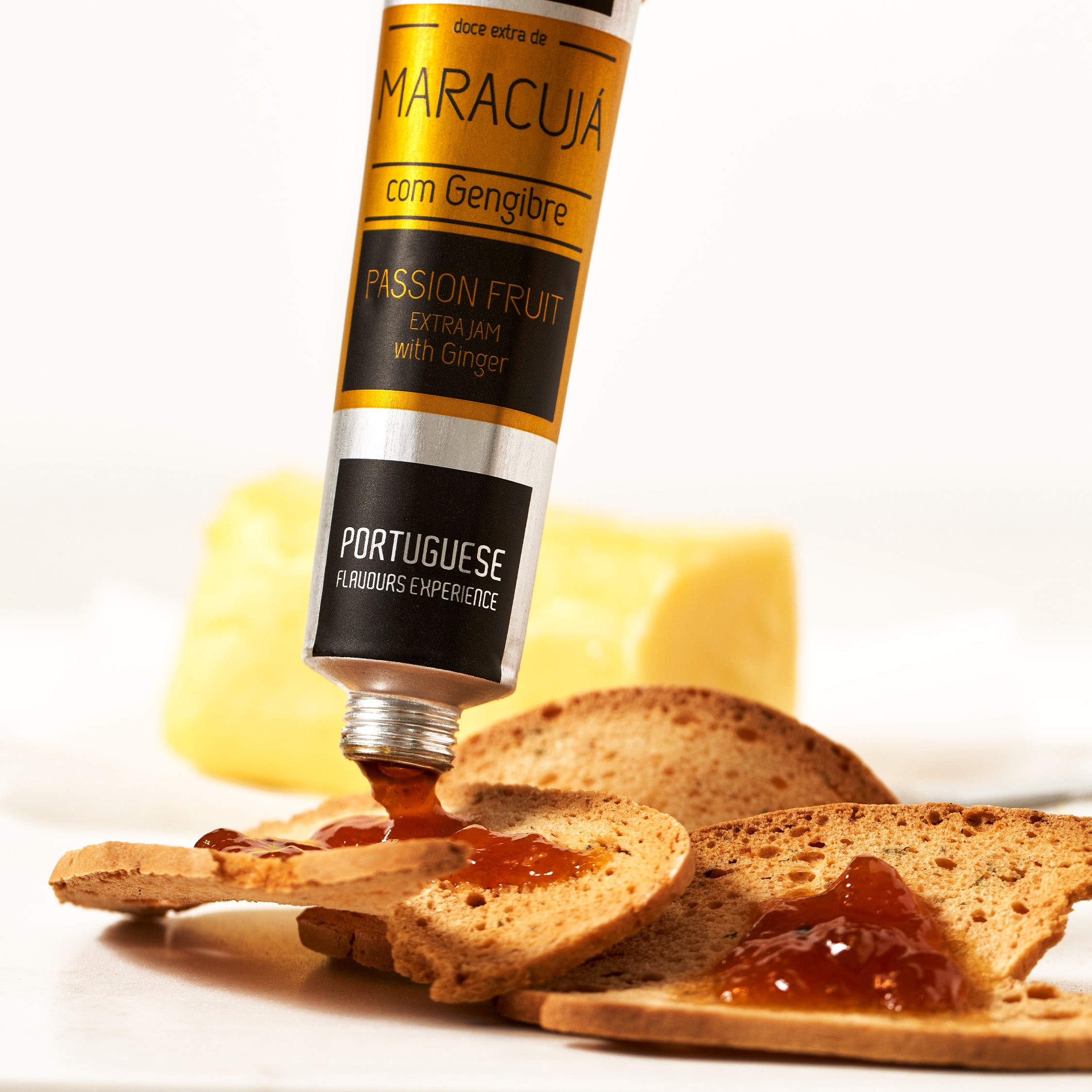Passion Fruit Jam with Ginger in a Tube | meia.dúzia®