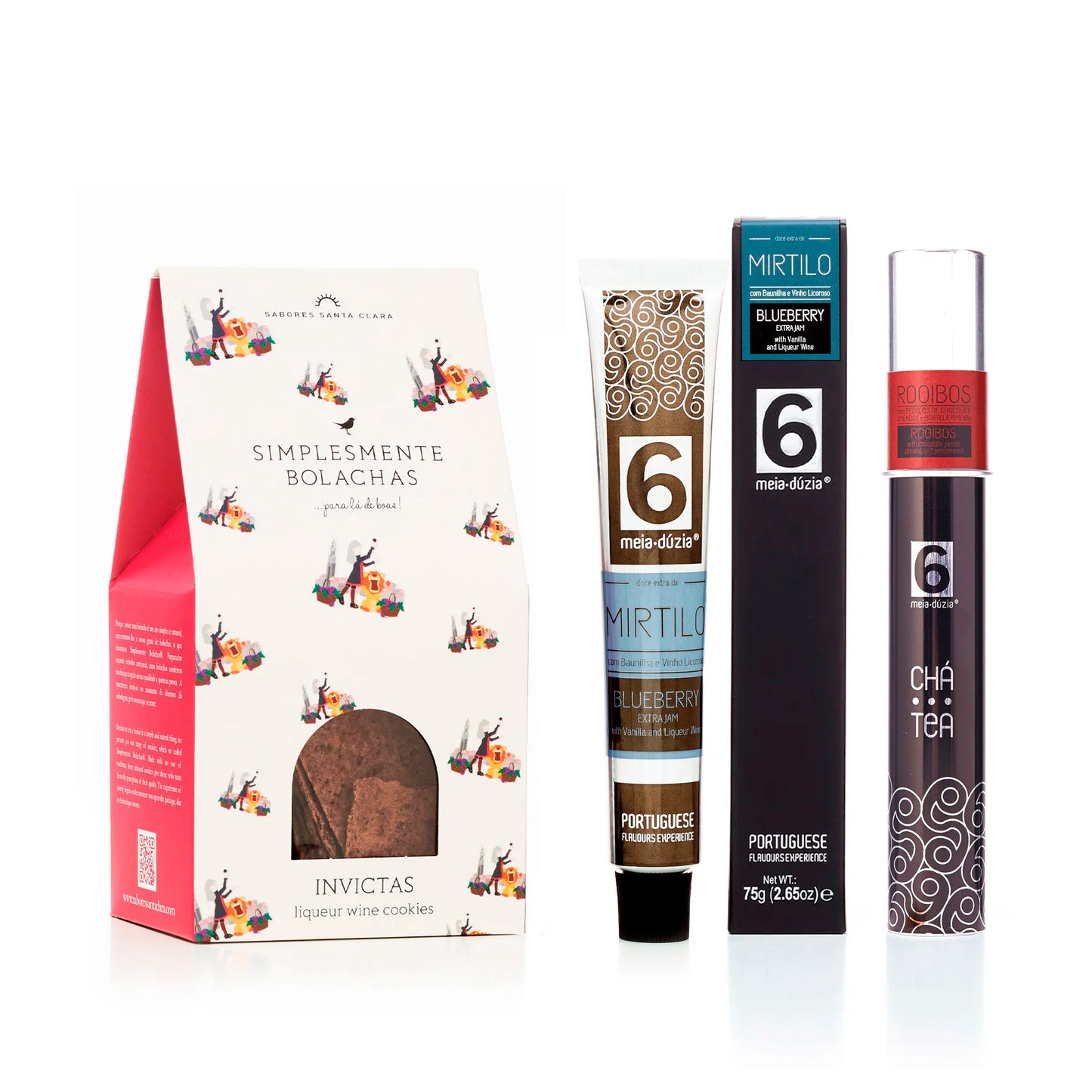 Box Experiência: Doce + Chá + Bolachas | Presente de Dia do Pai, Experiências Gourmet 100% Portuguesas, meia.dúzia® Sabores de Portugal