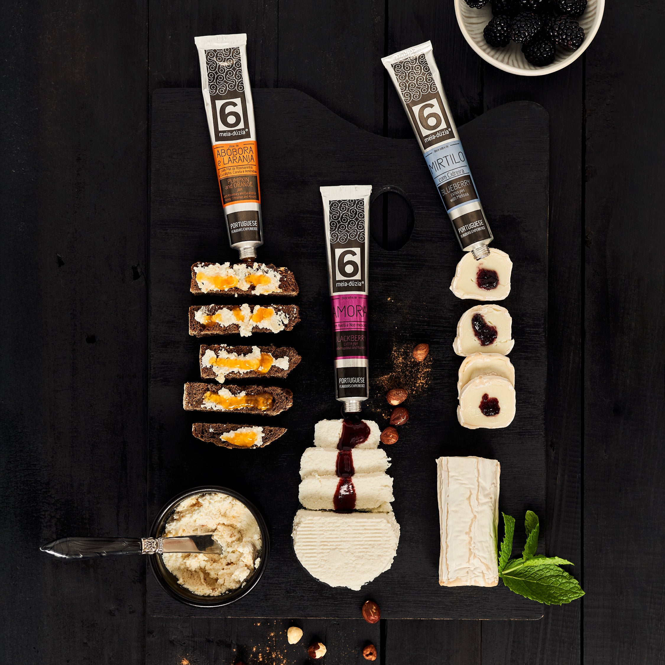 Blueberry and Melissa Jam in a Tube | meia.dúzia®