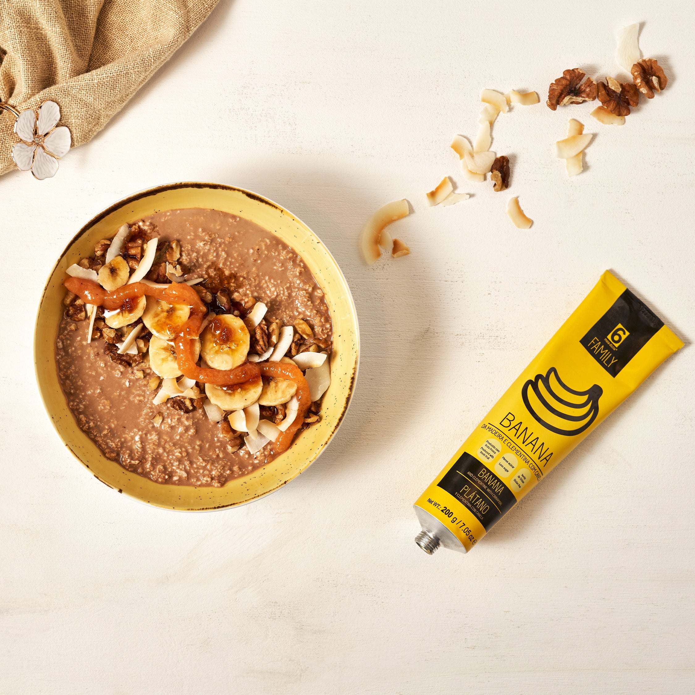 Banana from “Madeira” and Clementine Extra Jam with Cinnamon in