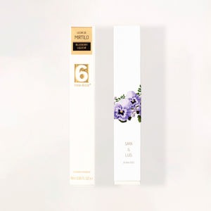 
                  
                    Liqueur in Pansy Box - Personalized Wedding Favor.
                  
                
