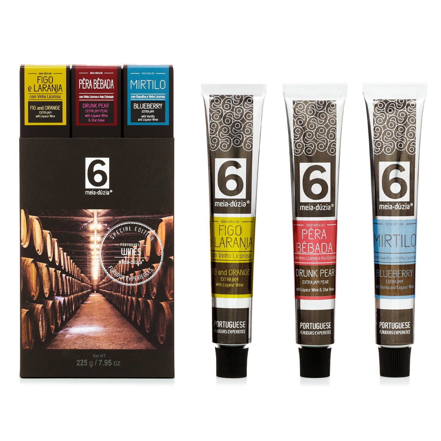 PACK 3 Doces com Vinhos Portugueses - Sabores de Portugal meia.dúzia®