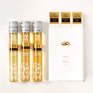 
                  
                    PACK of 3 Liqueurs in Wedding Rings Box - Personalized Wedding Favor
                  
                